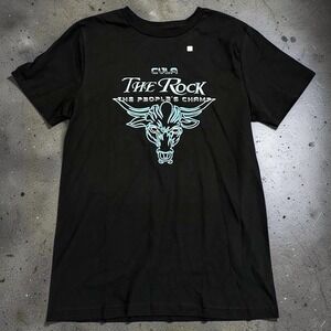 WWE CVLA The Rock The People's Champ T-Shirt Mens Medium Black Graphic 2025 NWT